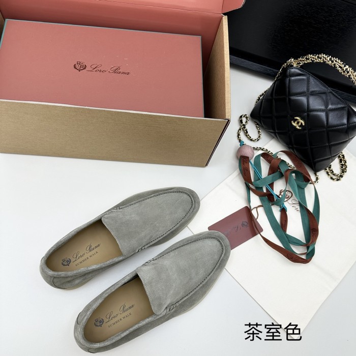 1:1 quality version Summer Walk Double-Layer Cowhide Flat Shoes 15 colors 28700726