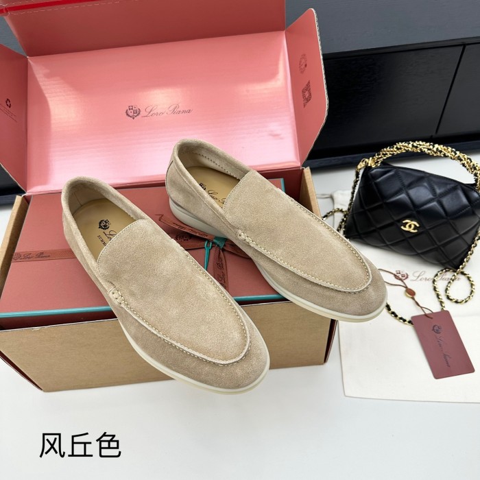1:1 quality version Summer Walk Double-Layer Cowhide Flat Shoes 15 colors 28700726
