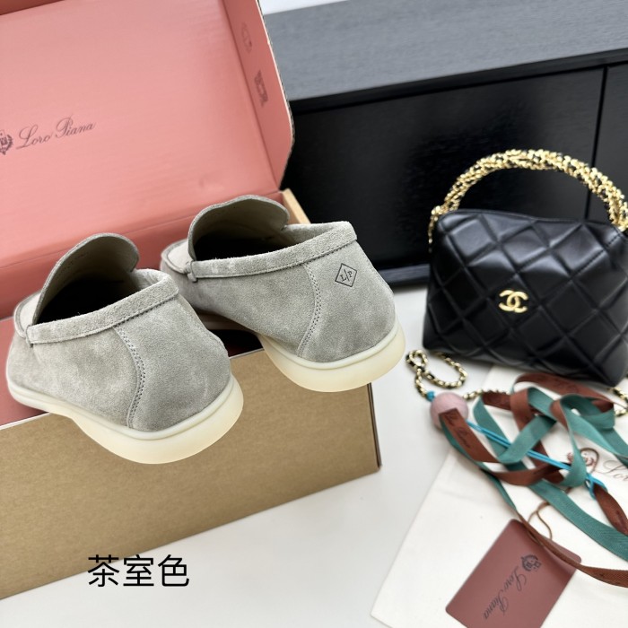 1:1 quality version Summer Walk Double-Layer Cowhide Flat Shoes 15 colors 28700726