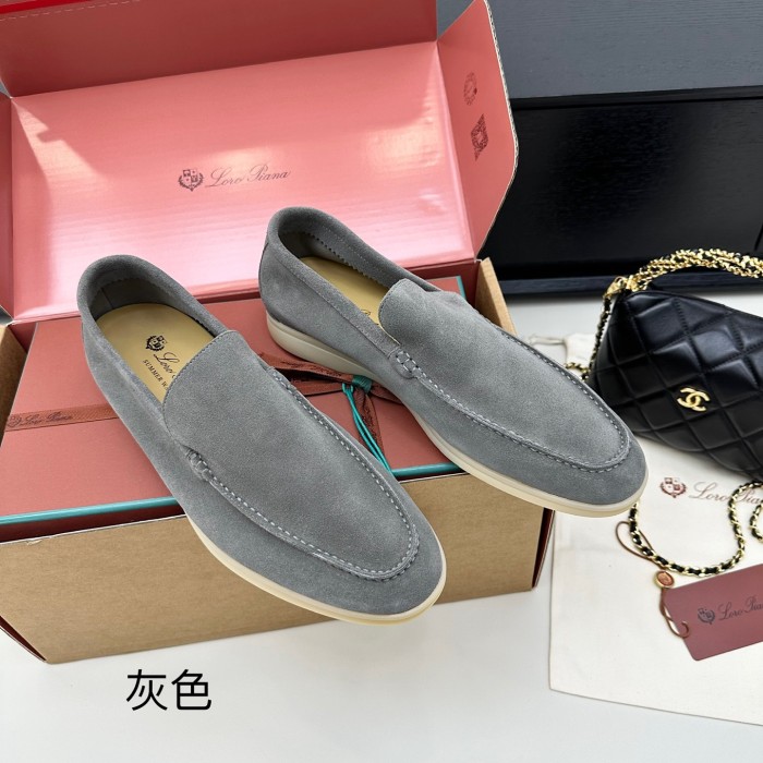 1:1 quality version Summer Walk Double-Layer Cowhide Flat Shoes 15 colors 28700726