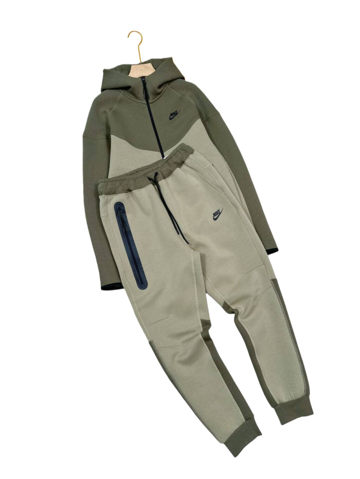 Color-Blocked Tech Fleece Hoodie & Pants Set 4 colors 28702424