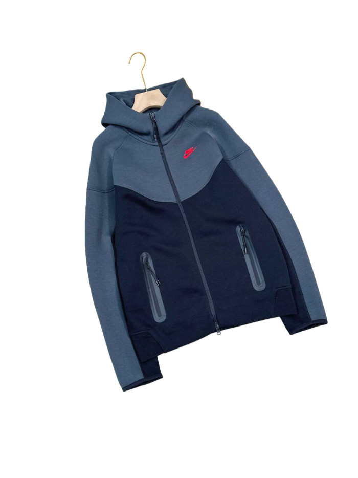 Color-Blocked Tech Fleece Hoodie & Pants Set 4 colors 28702424