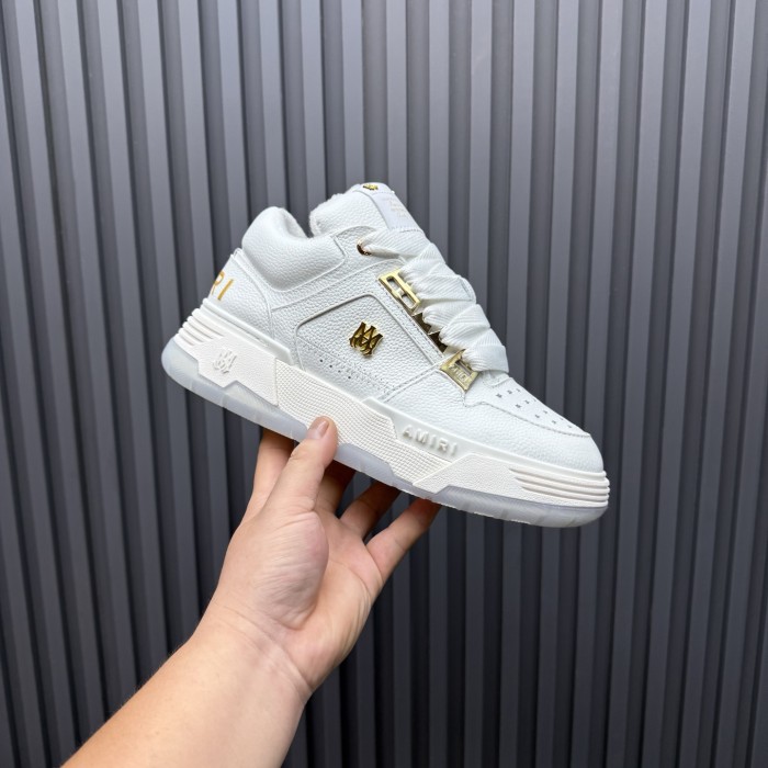  1:1 quality version Metal Logo Round Toe Lace-Up Low-Top MA-1 Sneakers 2 colors 28702284