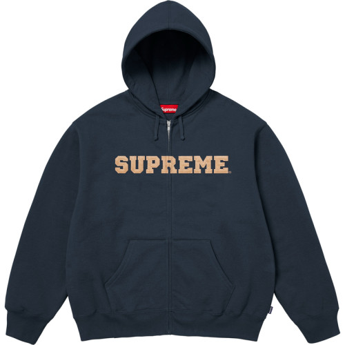 Stitching Logo Embroidery Zipper Hoodie 3 colors 28703209