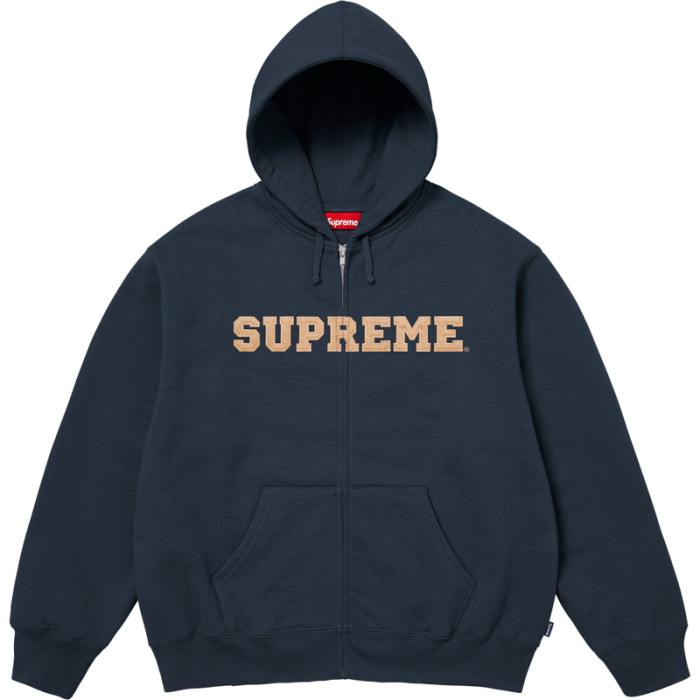 Stitching Logo Embroidery Zipper Hoodie 3 colors 28703209