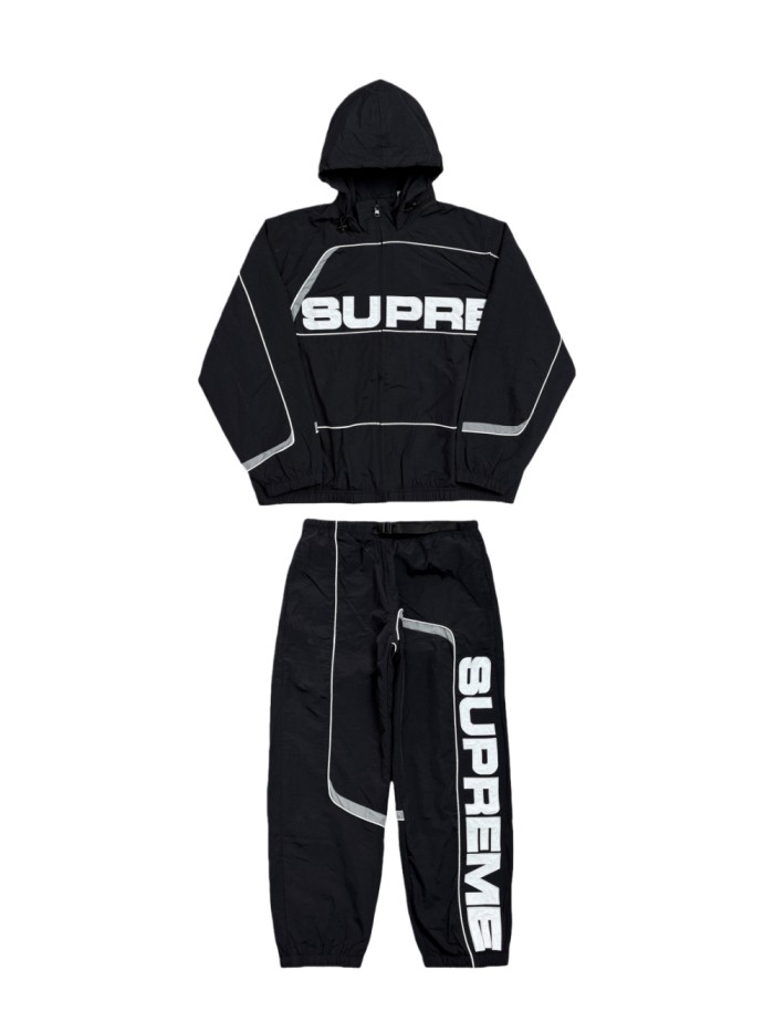 1:1 quality version Embroidered Letter S Paneled Track Jacket & Pants Set 28705636