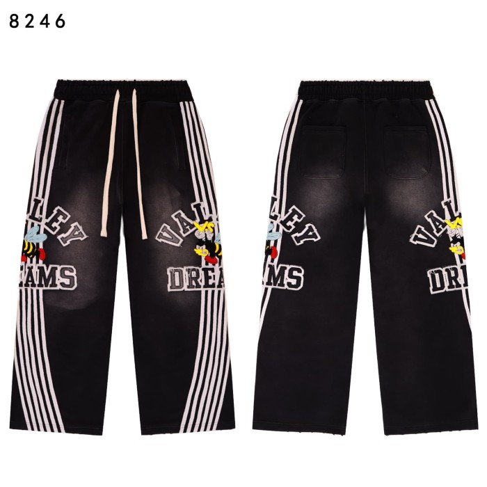 Angry Bee Print Washed Version Hoodie & Pants Set 4 colors 28705419