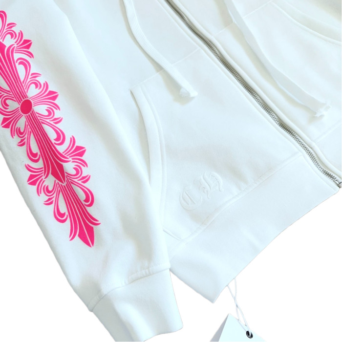 1:1 quality version Cross Vine Back Horse Hoof Print Zipper Hoodie 2 colors 28691989
