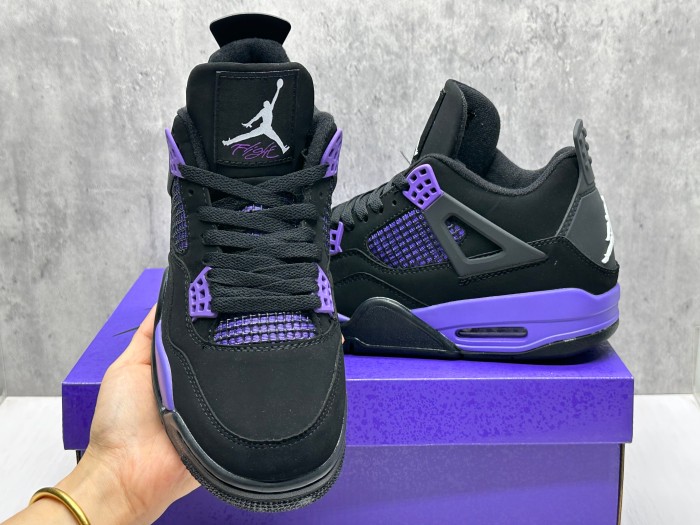  [plus-size shoes] Air @j4  “Purplr Thunder” Retro Basketball Shoes28707731