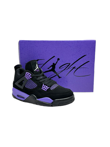 [Buy One Get One Free] [plus-size shoes] Air @j4  “Purplr Thunder” Retro Basketball Shoes28707731