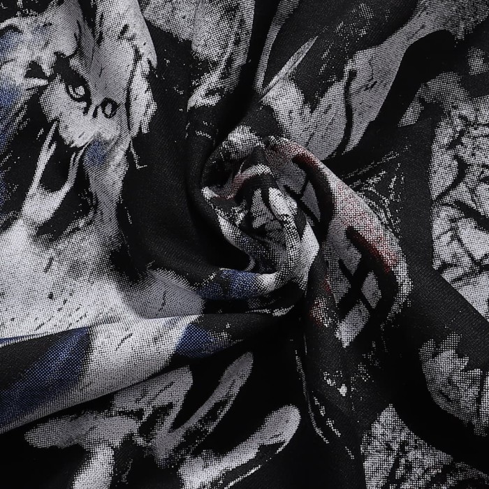 Dark Castle Evil Spirit Print Washed Version Hoodie 28709900