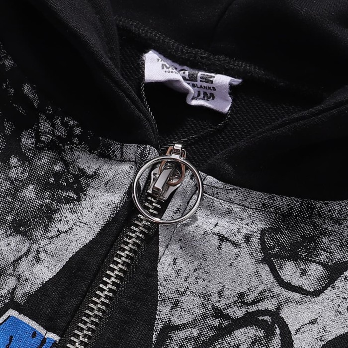 Dark Castle Evil Spirit Print Washed Version Hoodie 28709900