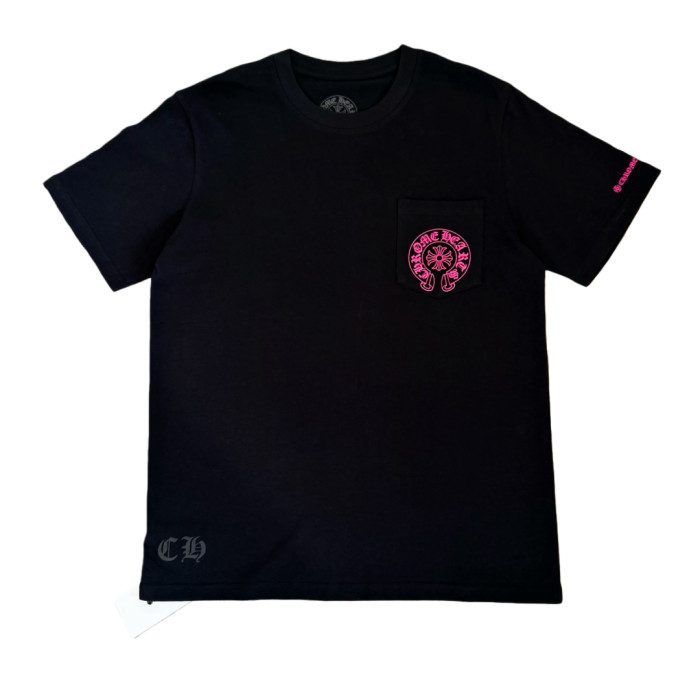 1:1 quality version Neon Pink Horseshoe Print Tee 2 colors 28710867
