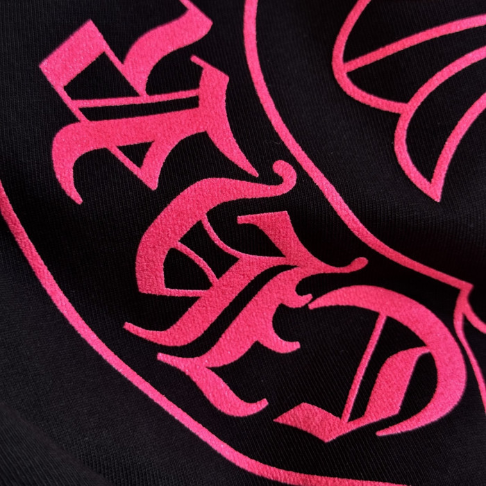 1:1 quality version Neon Pink Horseshoe Print Tee 2 colors 28710867