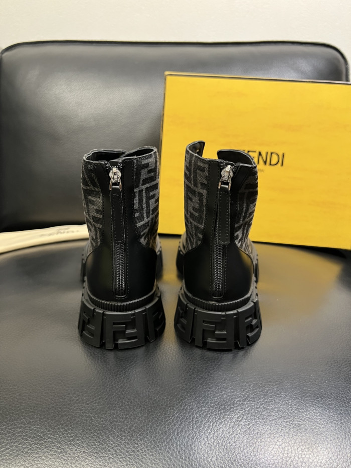 1:1 quality version Men's Patchwork High-Top Boots 3 colors 28710759