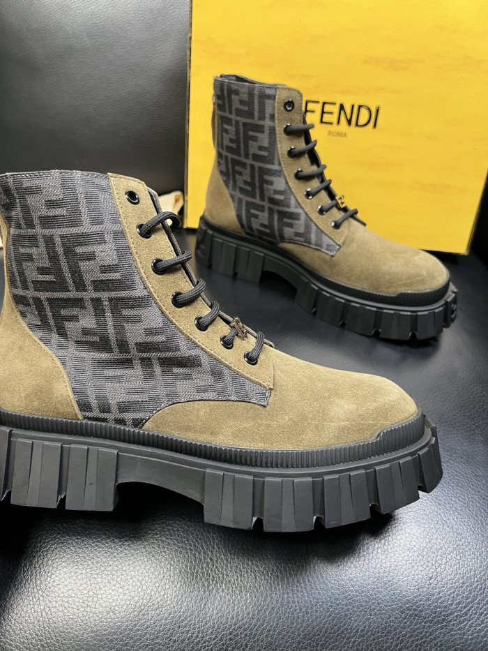 1:1 quality version Men's Patchwork High-Top Boots 3 colors 28710759
