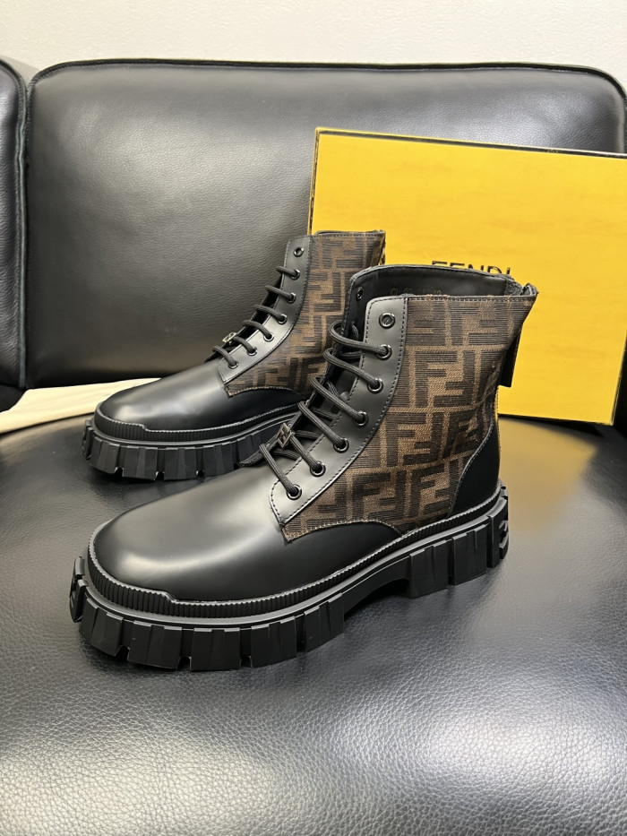 1:1 quality version Men's Patchwork High-Top Boots 3 colors 28710759