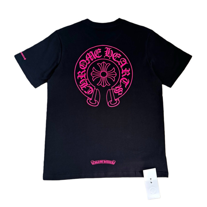 1:1 quality version Neon Pink Horseshoe Print Tee 2 colors 28710867