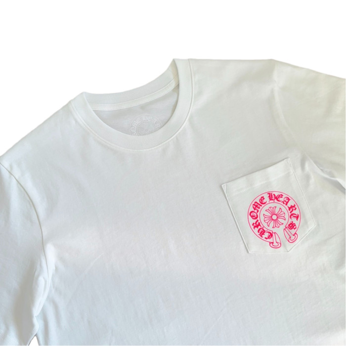 1:1 quality version Neon Pink Horseshoe Print Tee 2 colors 28710867