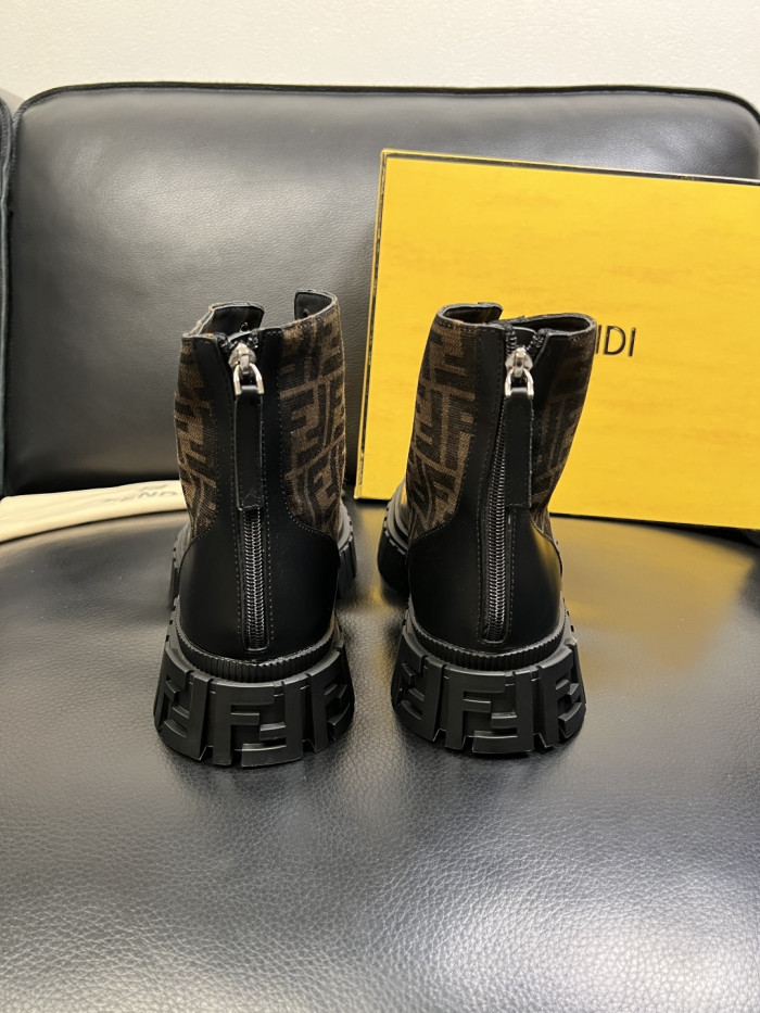 1:1 quality version Men's Patchwork High-Top Boots 3 colors 28710759