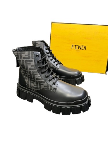 1:1 quality version Men's Patchwork High-Top Boots 3 colors 28710759