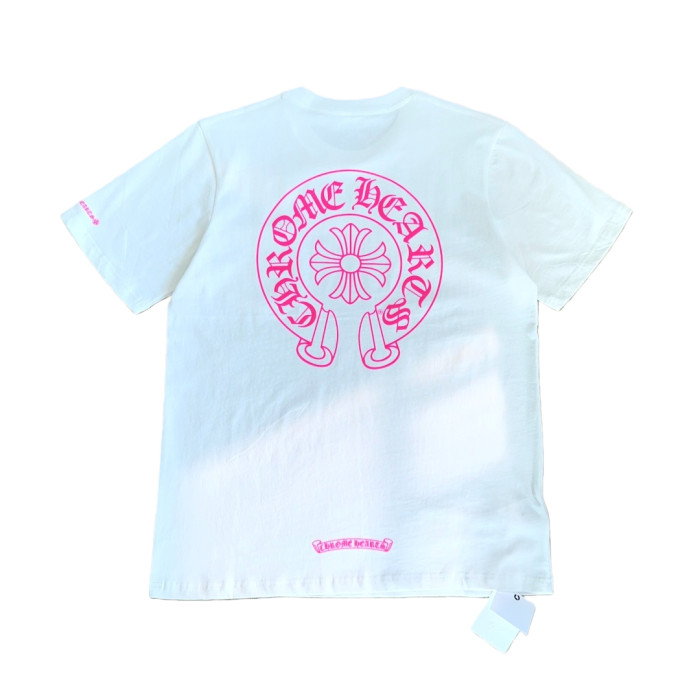 1:1 quality version Neon Pink Horseshoe Print Tee 2 colors 28710867