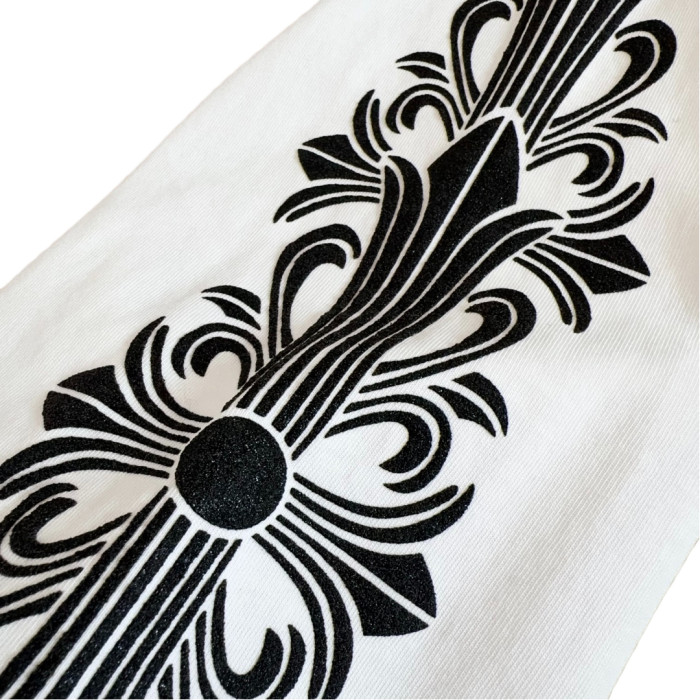 1:1 quality version Classic Floral Sleeve Horse Hoof Print Long Sleeve T-Shirt 2 colors 28711236