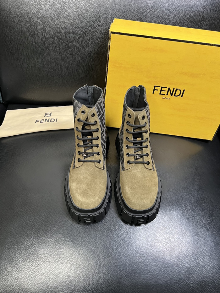 1:1 quality version Men's Patchwork High-Top Boots 3 colors 28710759
