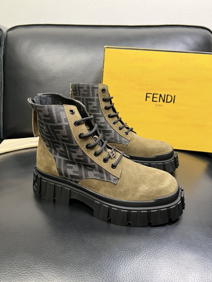 1:1 quality version Men's Patchwork High-Top Boots 3 colors 28710759
