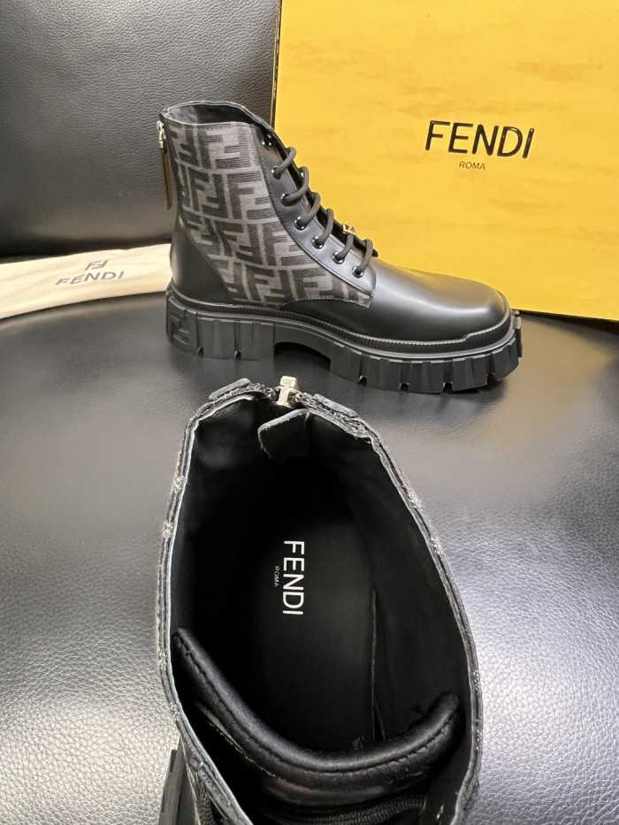 1:1 quality version Men's Patchwork High-Top Boots 3 colors 28710759