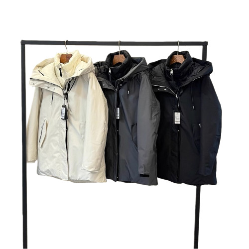 1:1 quality version Mid-Length Heavy-Duty Detachable Collar Down Jacket 3 colors 28712231