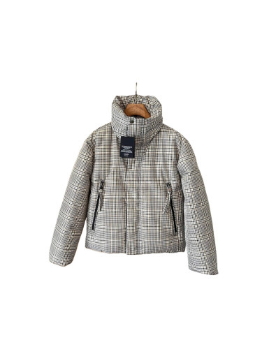 1:1 quality version Thickened Plaid Print Down Jacket 28712819
