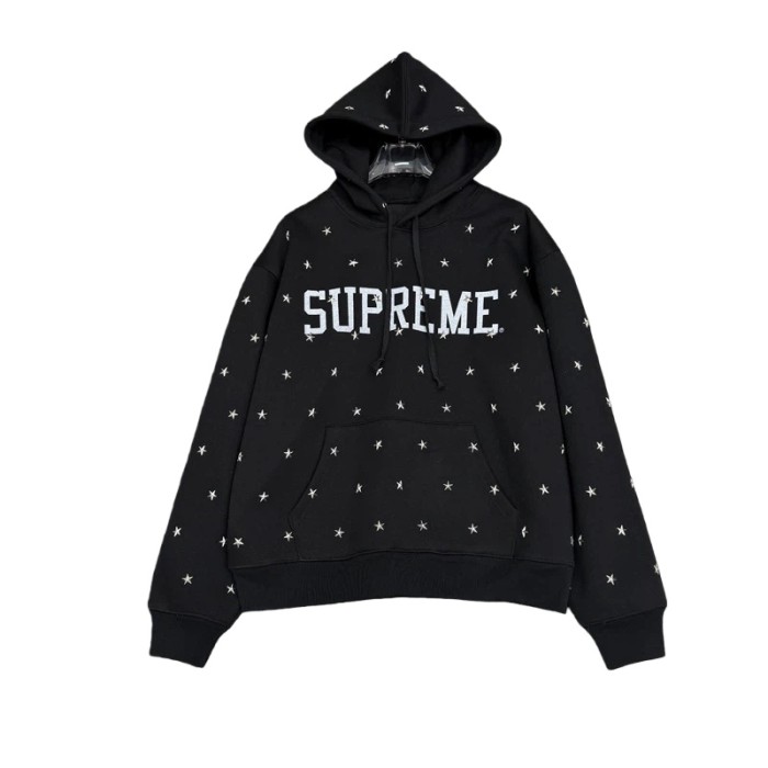 1:1 quality version Stars Rivet Letter  Hoodie 2 colors 28718043