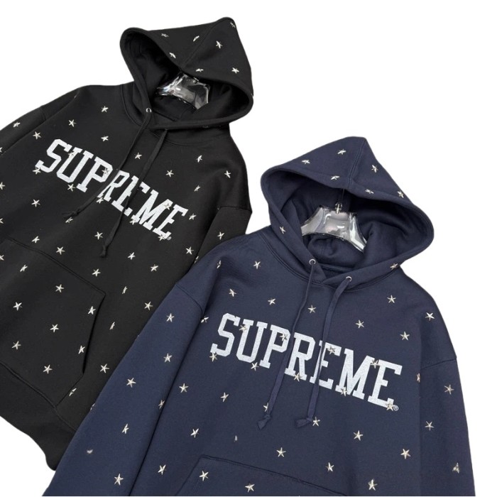 1:1 quality version Stars Rivet Letter  Hoodie 2 colors 28718043