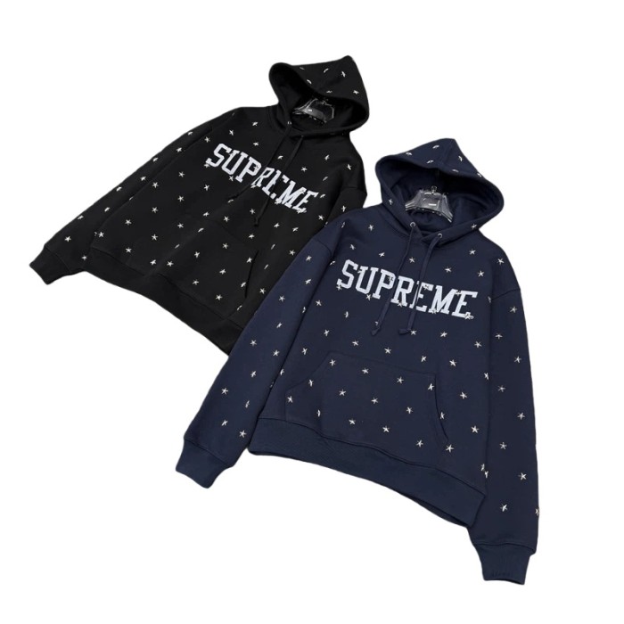1:1 quality version Stars Rivet Letter  Hoodie 2 colors 28718043
