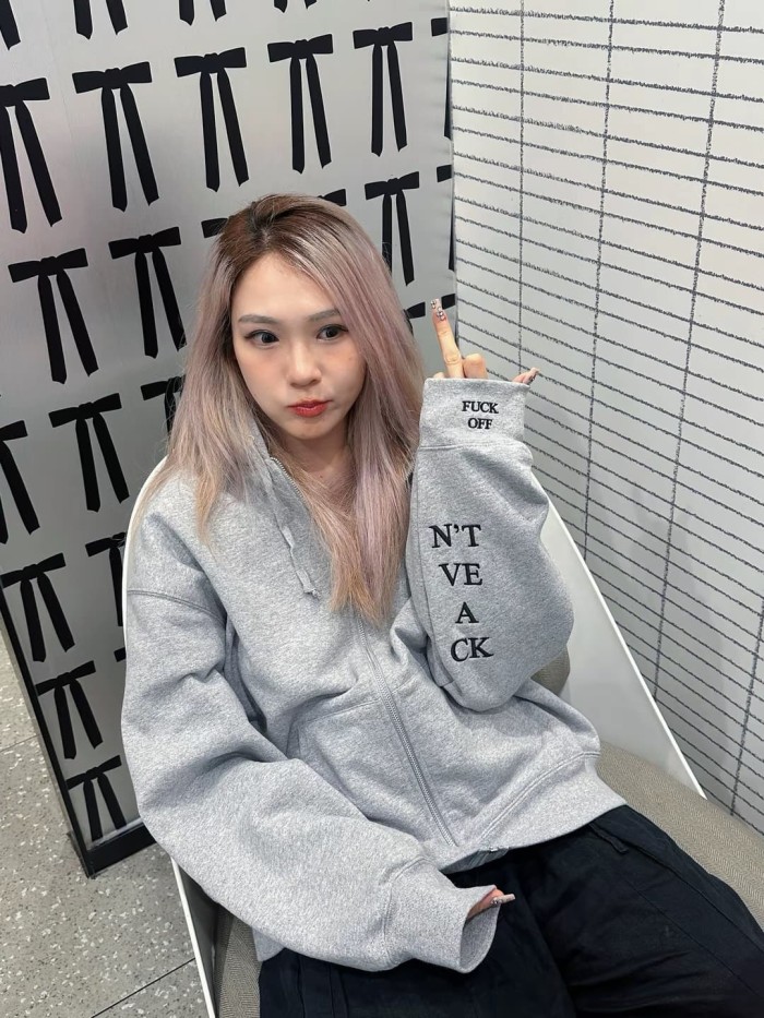 1:1 quality version Sleeve Fluorescent Embroidery Logo Zipper Hoodie 3 colors 28746701