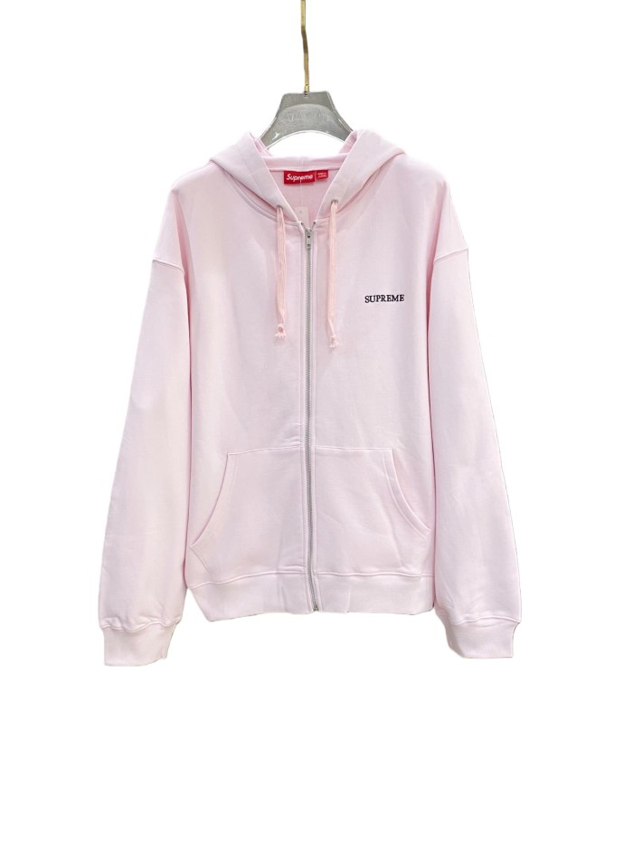 1:1 quality version Embroidered Logo Cuff Zipper Hoodie 3 colors 28746700