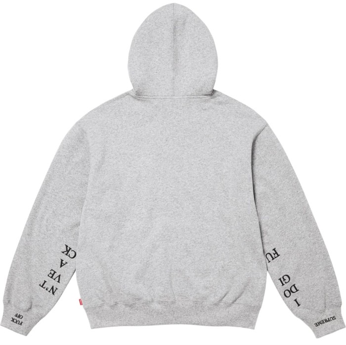 1:1 quality version Sleeve Fluorescent Embroidery Logo Zipper Hoodie 3 colors 28746701