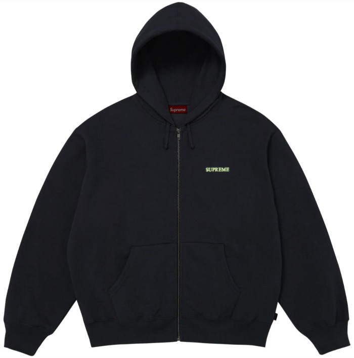 1:1 quality version Sleeve Fluorescent Embroidery Logo Zipper Hoodie 3 colors 28746701