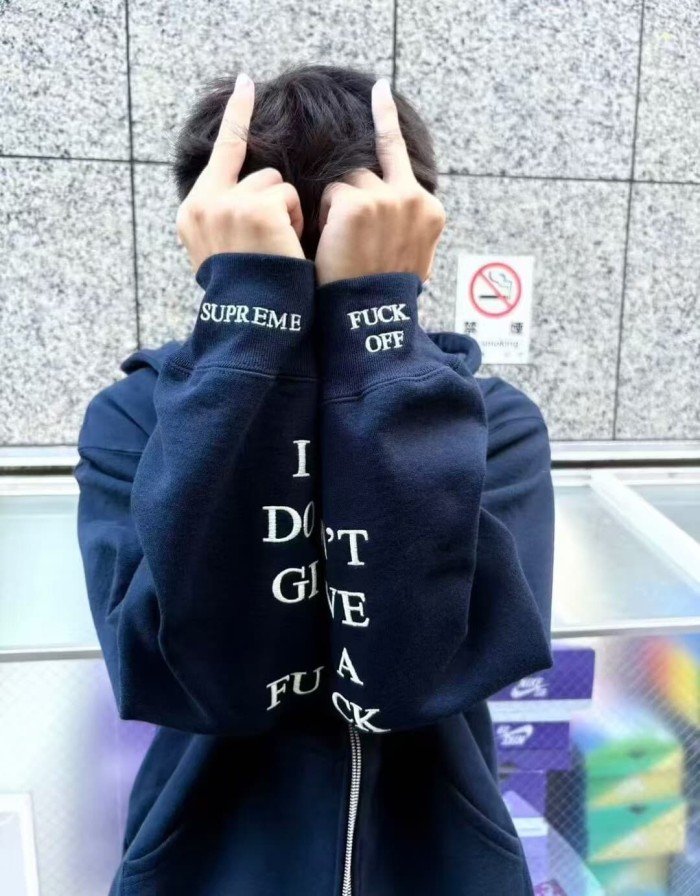 1:1 quality version Sleeve Fluorescent Embroidery Logo Zipper Hoodie 3 colors 28746701