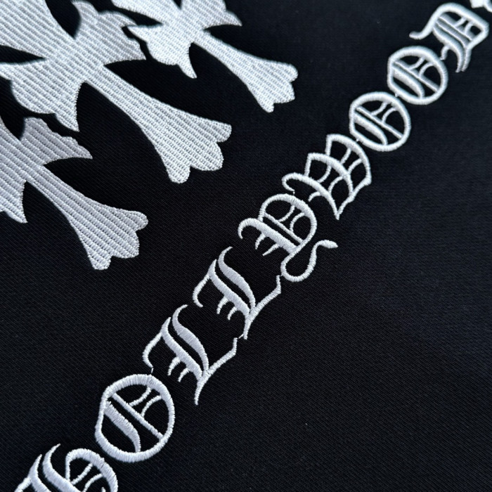 1:1 quality version Cross Embroidered Letter Zipper Hoodie 28748502