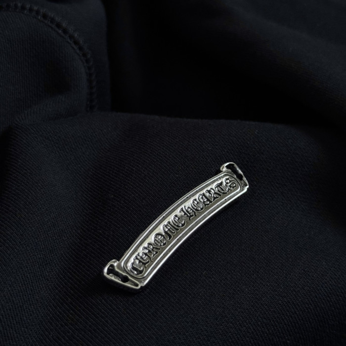 1:1 quality version Cross Embroidered Letter Zipper Hoodie 28748502