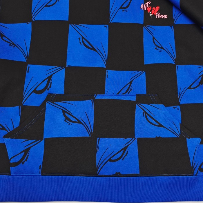1:1 quality version AP Blue and Black Checkered Hoodie & Pants Set 2 colors 28749373