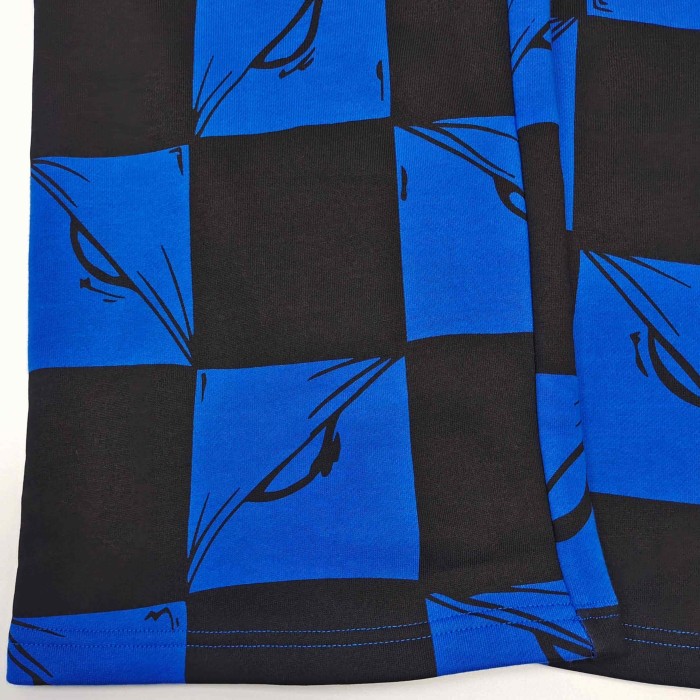 1:1 quality version AP Blue and Black Checkered Hoodie & Pants Set 2 colors 28749373