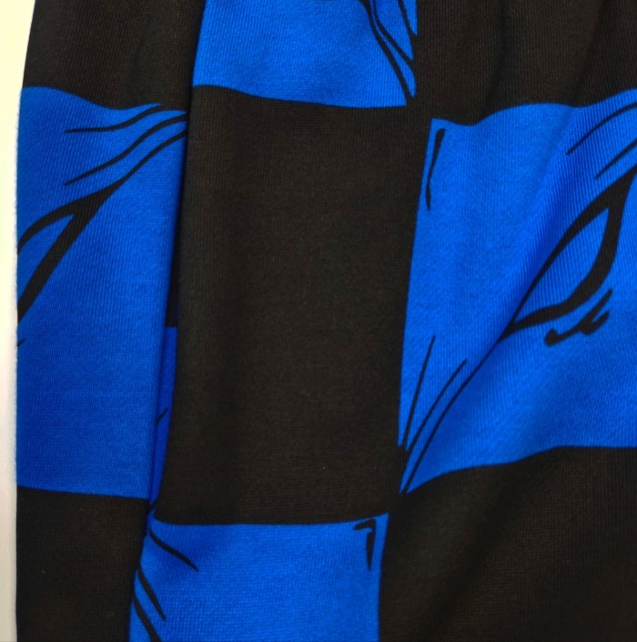 1:1 quality version AP Blue and Black Checkered Hoodie & Pants Set 2 colors 28749373