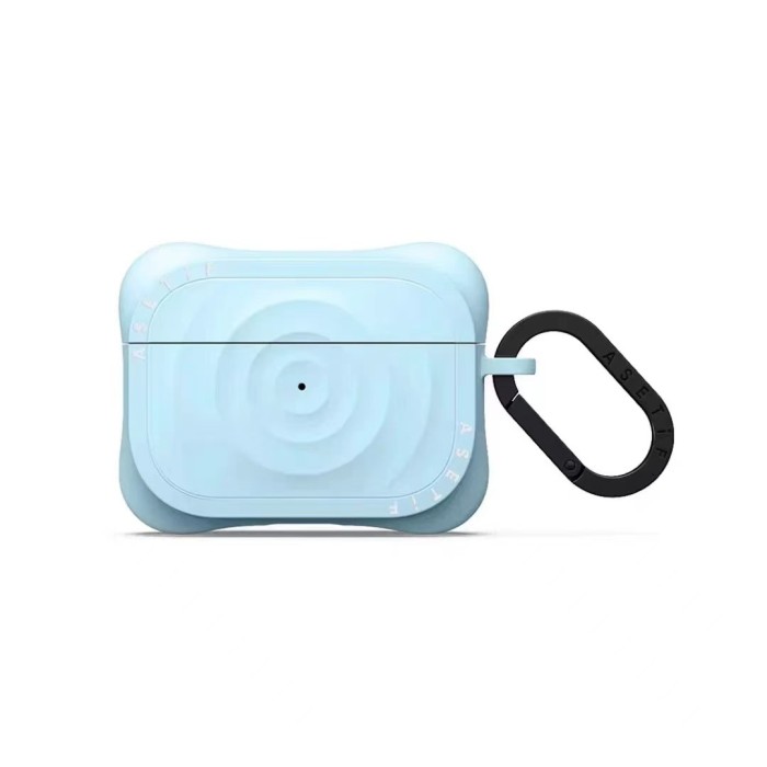 Wavy Pattern Silicone Bluetooth Earphone Case 15 colors 28750061