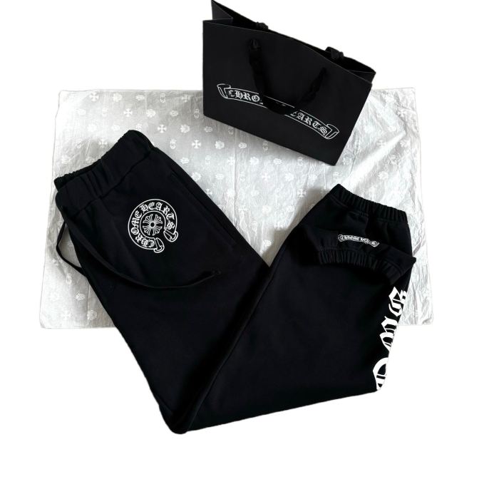 1:1 quality version Side Sanskrit letter printed fleece sweatpants 28751652