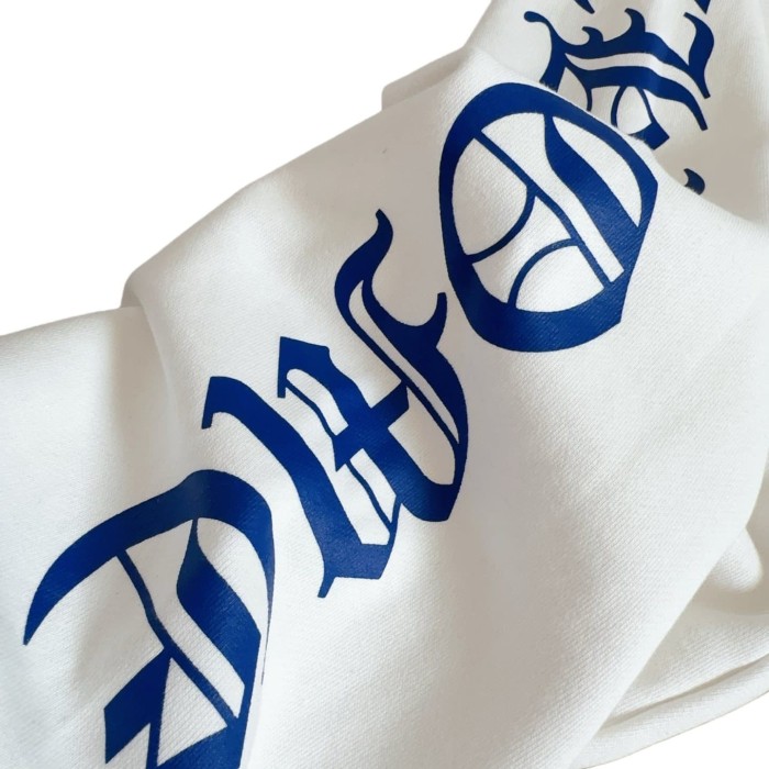 1:1 quality version Side blue Sanskrit letter printed fleece sweatpants 28751691
