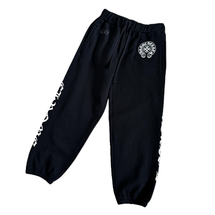 1:1 quality version Side Sanskrit letter printed fleece sweatpants 28751652