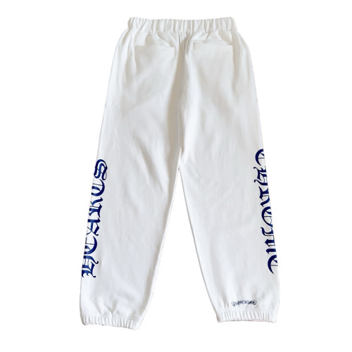 1:1 quality version Side blue Sanskrit letter printed fleece sweatpants 28751691